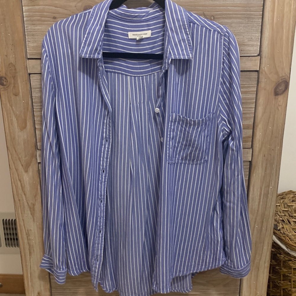 Francesca’s Soft Blue Button Down